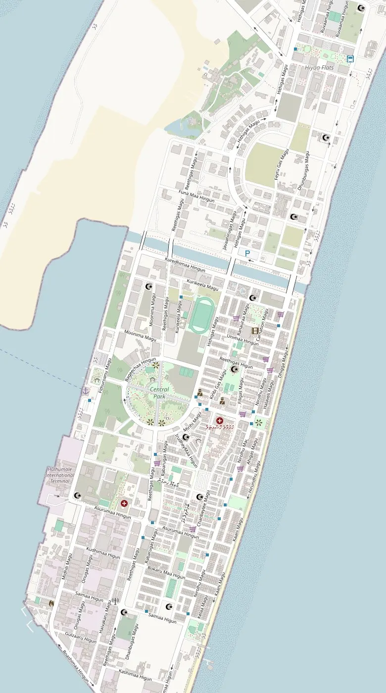 Street map of Hulhumalé