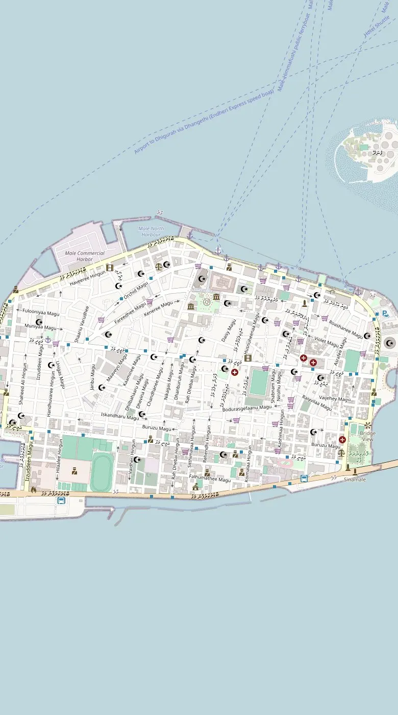 Street map of Malé